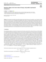 Quantum collapse, local conservation of charge, and possible experimental consequences