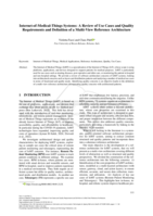 Internet-of-Medical-Things Systems: A Review of Use Cases and Quality Requirements and Definition of a Multi-View Reference Architecture