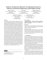 Software Architecture Sherlock: An Educational Game for Software Architecture Exploration and Problem-solving