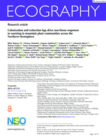 Colonization and extinction lags drive non-linear responses to warming in mountain plant communities across the Northern Hemisphere