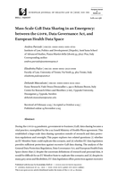Mass-Scale G2B Data Sharing in an Emergency: between the GDPR, Data Governance Act, and European Health Data Space