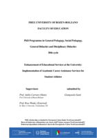 Enhancement of Educational Services at the University: Implementation of Academic Career Assistance Services for Student-Athletes