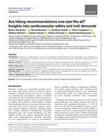 Are hiking recommendations one-size-fits-all? Insights into cardiovascular safety and trail demands