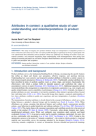 Attributes in context: a qualitative study of user understanding and misinterpretations in product design