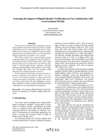 Assessing the Impact of Digital Identity Verification on User Satisfaction with e-Government Portals