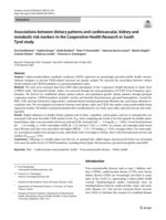 Associations between dietary patterns and cardiovascular, kidney and metabolic risk markers in the Cooperative Health Research in South Tyrol study