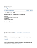 Locality as a driver for transitional materialities