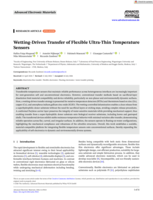 Wetting-Driven Transfer of Flexible Ultra-Thin Temperature Sensors