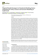 Targeted Retrofit Strategies for Residential Building Stocks: Integrating EU Policy Lessons and Scenario Modelling in South Tyrol