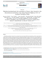 Machine-learning-based risk assessment of freeze–thaw hazards in the discontinuous permafrost zone along National Highway G111 of northern Northeast China