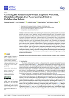 Assessing the Relationship between Cognitive Workload, Workstation Design, User Acceptance and Trust in Collaborative Robots