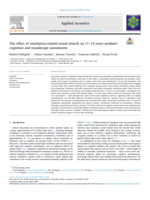 The effect of ventilation-related sound stimuli on 11–14 years students’ cognition and soundscape assessments