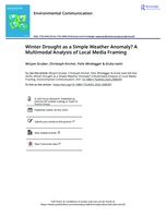Winter Drought as a Simple Weather Anomaly? A Multimodal Analysis of Local Media Framing