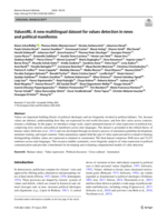 ValuesML: A new multilingual dataset for values detection in news and political manifestos