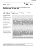 Ageing attenuates regional vasoconstriction during acute lowering of upper and lower limbs
