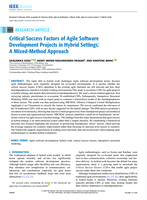 Critical Success Factors of Agile Software Development Projects in Hybrid Settings: A Mixed-Method Approach