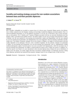 Sociality and nesting strategy account for non-random associations between bees and their parasitic dipterans
