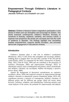 Empowerment Through Children’s Literature in Pedagogical Contexts