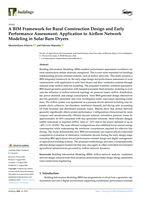 A BIM framework for rural construction design and early performance assessment: Application to airflow network modeling in solar barn dryers