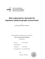 Skin conformal dry electrodes for impedance plethysmography measurement