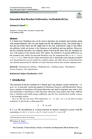 Extended Real Number Arithmetics via Dedekind Cuts