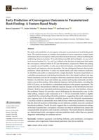 Early Prediction of Convergence Outcomes in Parameterized Root-Finding: A Feature-Based Study