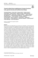 Towards resilient forest establishment in Europe: functional traits, genetic diversity and multifunctional design