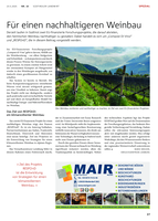 Für einen nachhaltigeren Weinbau