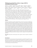 Multispecies grassland leys enhance energy yields for sustainable livestock systems