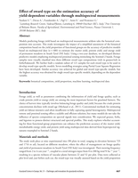 Effect of sward type on the estimation accuracy of yield-dependent variables through multispectral measurements