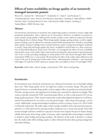 Effects of water availability on forage quality of an intensively managed mountain pasture