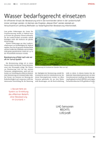 Wasser bedarfsgerecht einsetzen