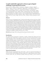A multi-stakeholder approach to discuss agroecological challenges in grazing-based systems