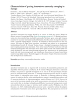 Characteristics of grazing innovations currently emerging in Europe