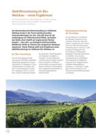 Abdriftmonitoring im Bio-Weinbau: erste Ergebnisse