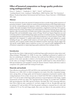 Effect of botanical composition on forage quality prediction using multispectral data