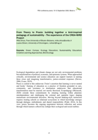 From Theory to Praxis: building together a bird-inspired pedagogy of sustainability: The experience of the CREA+BIRD Project