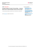Climate Positive Circular Communities – Lessons learnt from 6 demonstration sites around Europe