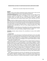 Organizational solutions in the servitization and digital servitization journey