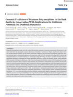 Genomic Predictors of Diapause Polymorphism in the Bark Beetle Ips typographus With Implications for Voltinism Potential and Outbreak Dynamics