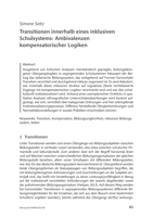 Transitionen innerhalb eines inklusiven Schulsystems: Ambivalenzen kompensatorischer Logiken