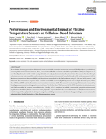Performance and Environmental Impact of Flexible Temperature Sensors on Cellulose-Based Substrate