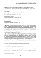 Digital data and cultural heritage: Using open-web data for the documentation, evaluation and conservation of Italian lighthouses