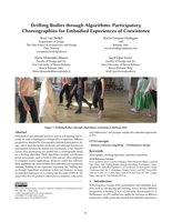 Drifting Bodies through Algorithms: Participatory Choreographies for Embodied Experiences of Coexistence