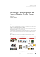 The Emotion Detection Tools in the Museum Education EmoDeM Project
