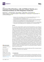 Chestnut Wood Residues, with and Without Tannins, as a Potential Feedstock for PHA Bioplastic Production