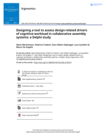 Designing a tool to assess design-related drivers of cognitive workload in collaborative assembly systems: a Delphi study
