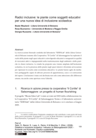 Radici inclusive: le piante come soggetti educativi per una nuova idea di inclusione scolastica