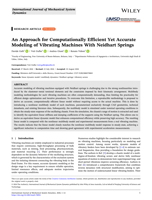 An Approach for Computationally Efficient yet Accurate Modelling of Vibrating Machines with Neidhart Springs