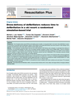 Drone-delivery of defibrillators reduces time to defibrillation in a ski resort: a randomised simulation-based trial